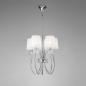 Preview: LOEWE Chrom 5-flammig-eng Pendelleuchte | Mantra 4632
