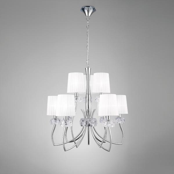 LOEWE Chrom 6+3-Flammig  Pendelleuchte | Mantra 4630