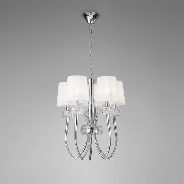LOEWE Chrom 5-flammig-eng Pendelleuchte | Mantra 4632
