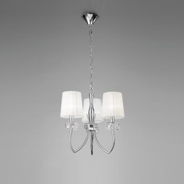 LOEWE Chrom 3-flammig Pendelleuchte | Mantra 4633