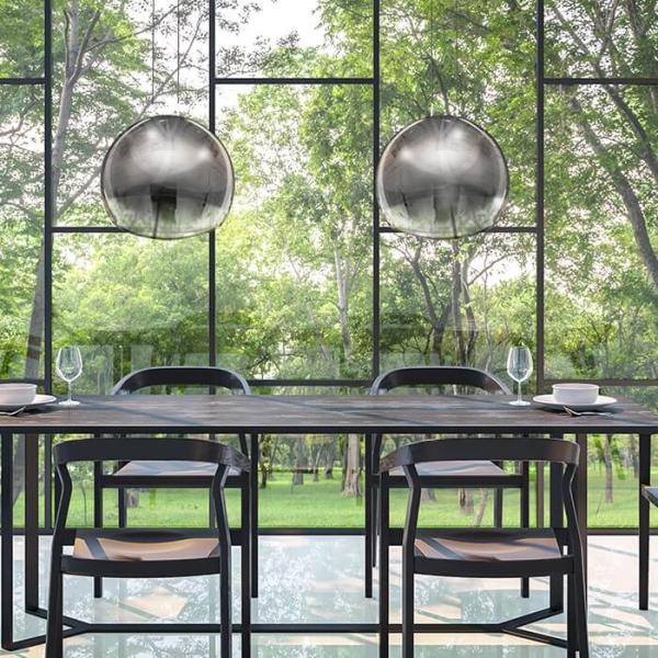MANTRA LENS LED Pendelleuchte Glas