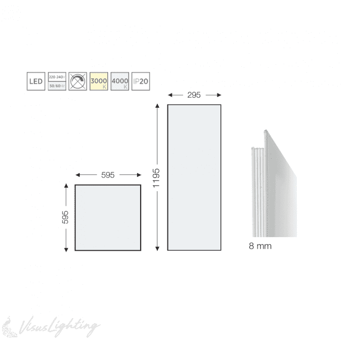 LED Panel Poseidon  II MICROPRISMATIC - Visus Lighting