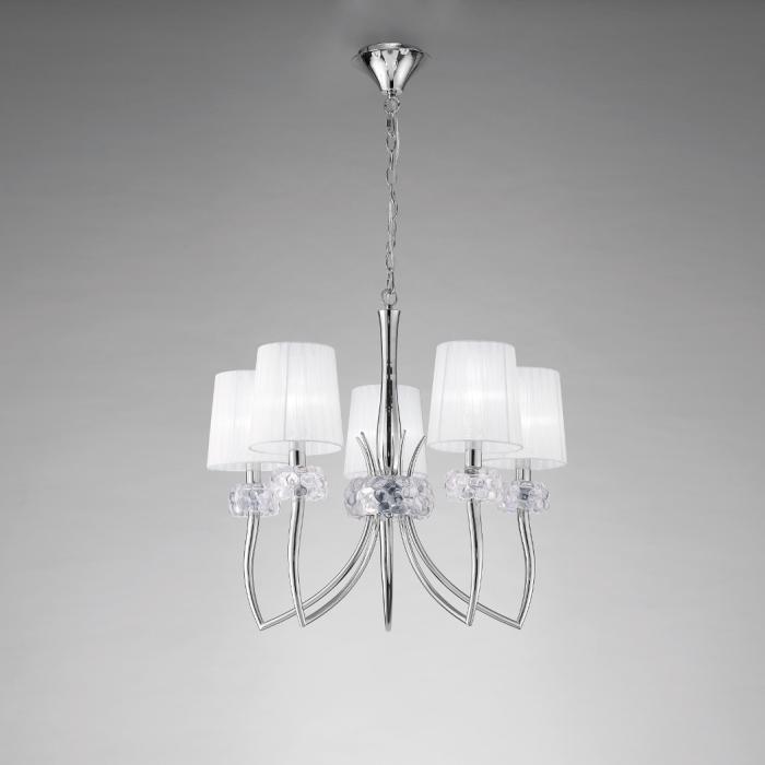 LOEWE Chrom 5-flammig Pendelleuchte | Mantra 4631