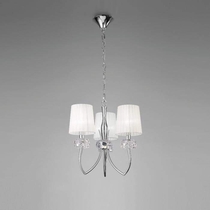 LOEWE Chrom 3-flammig Pendelleuchte | Mantra 4633