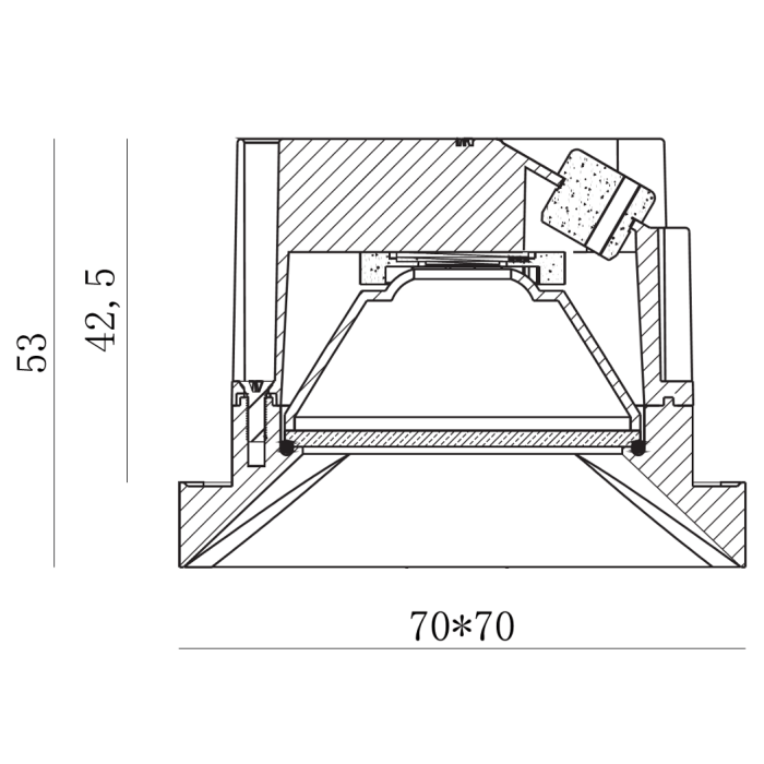 Downlights SQUARY - Visus Lighting